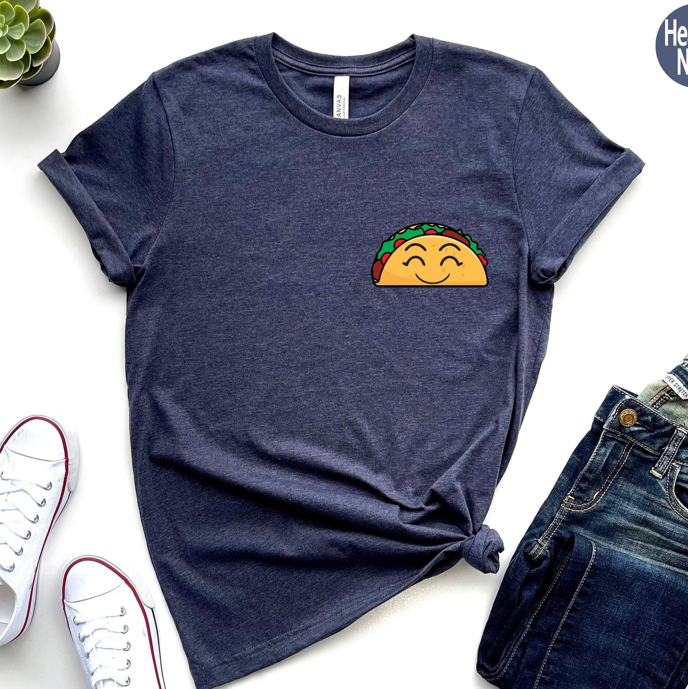 Funny Taco Shirt, Taco Pocket Sweatshirt, Valentines Gifts For Her, Foodish Shirt, Cute Gifts For Girlfriend, Trendy Hoodie For Women