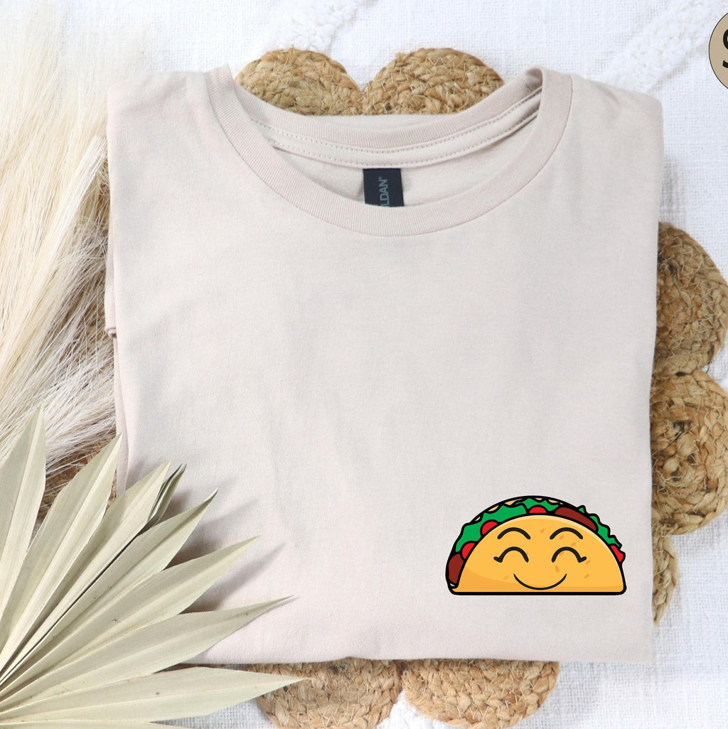 Funny Taco Shirt, Taco Pocket Sweatshirt, Valentines Gifts For Her, Foodish Shirt, Cute Gifts For Girlfriend, Trendy Hoodie For Women
