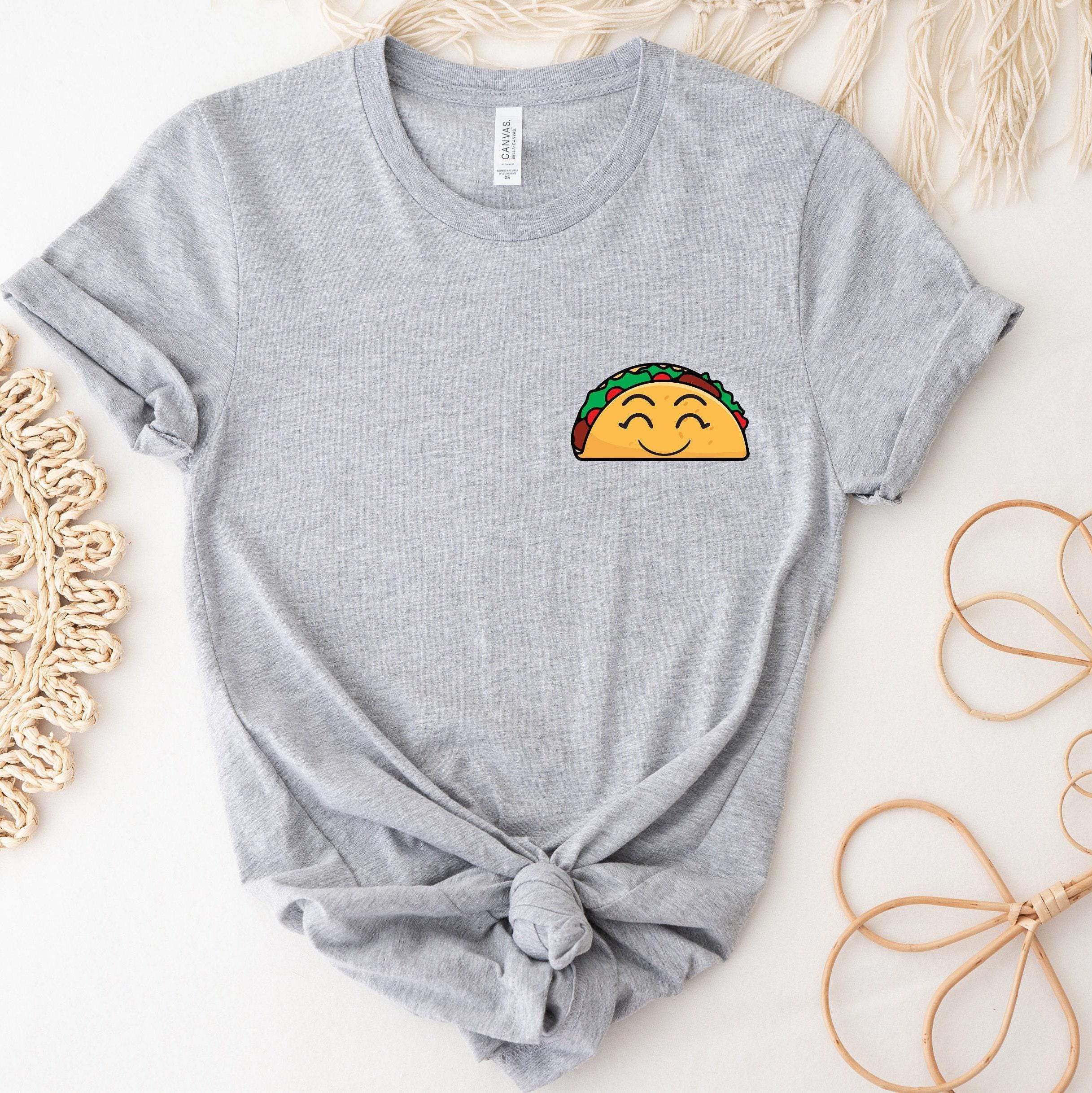 Funny Taco Shirt, Taco Pocket Sweatshirt, Valentines Gifts For Her, Foodish Shirt, Cute Gifts For Girlfriend, Trendy Hoodie For Women