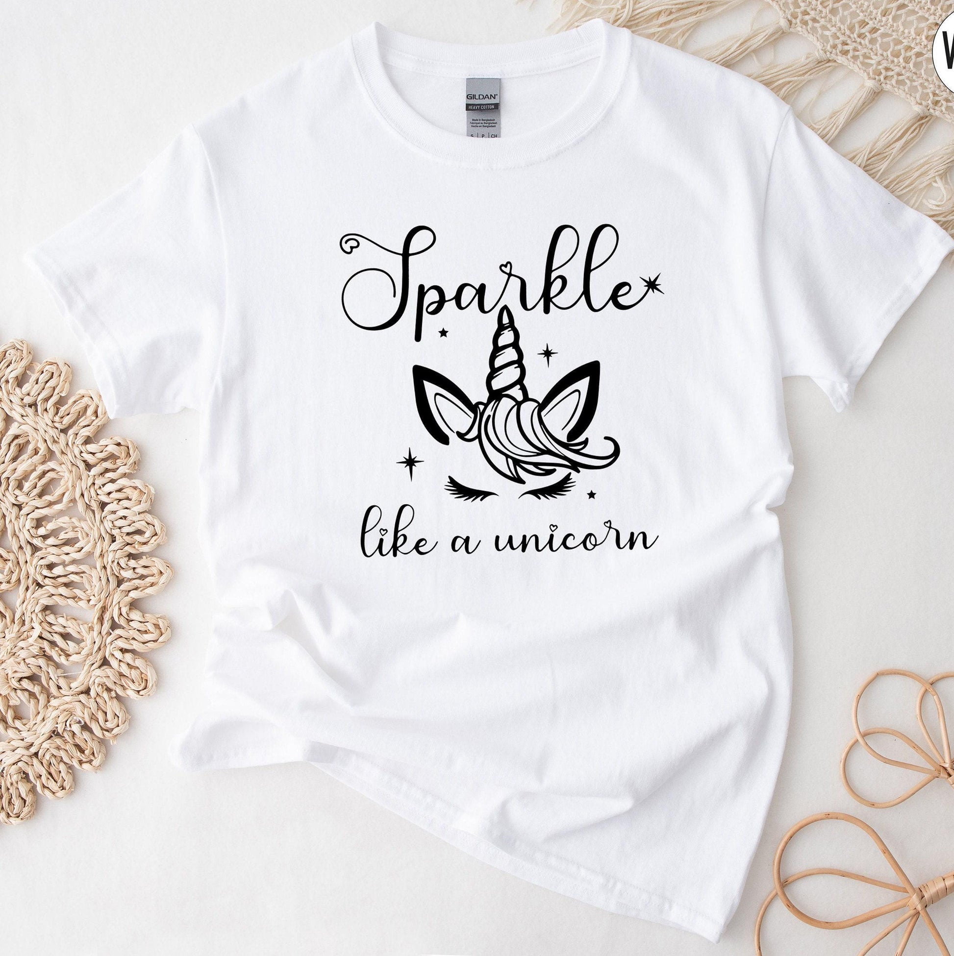 Sparkle Like a Unicorn Shirt, Cute Unicorn Sweatshirt, Unicorn Valentine Shirt, Valentines Gifts For Her, Unicorn Girl Birthday Shirt