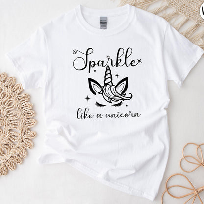 Sparkle Like a Unicorn Shirt, Cute Unicorn Sweatshirt, Unicorn Valentine Shirt, Valentines Gifts For Her, Unicorn Girl Birthday Shirt