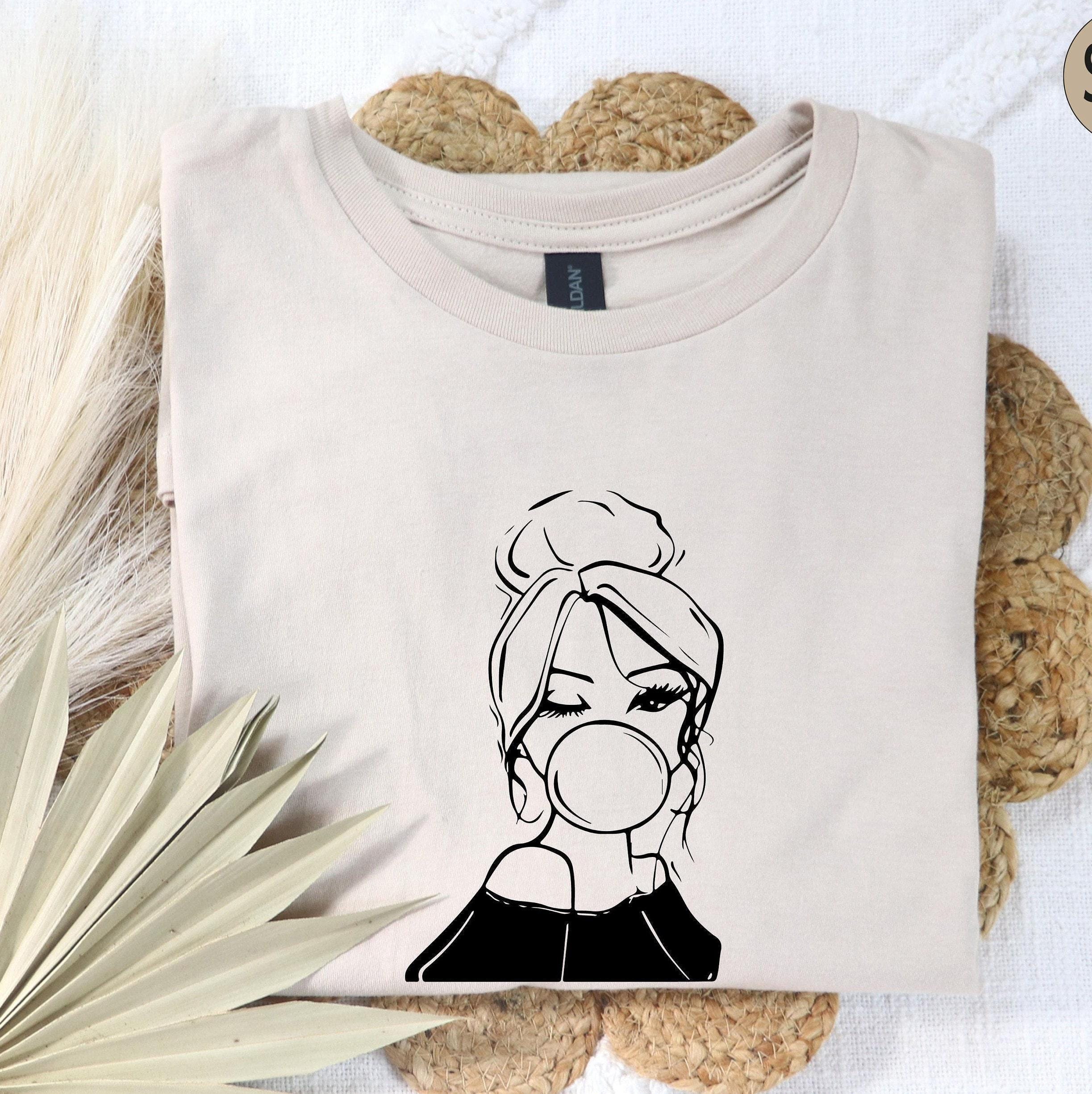 Bubble Gums Girl Shirt, Bubble Gums Shirt, Chewing Gums Shirt, Bubble Girl Shirts, Sassy Shirts, Trendy Sweatshirts, Gif