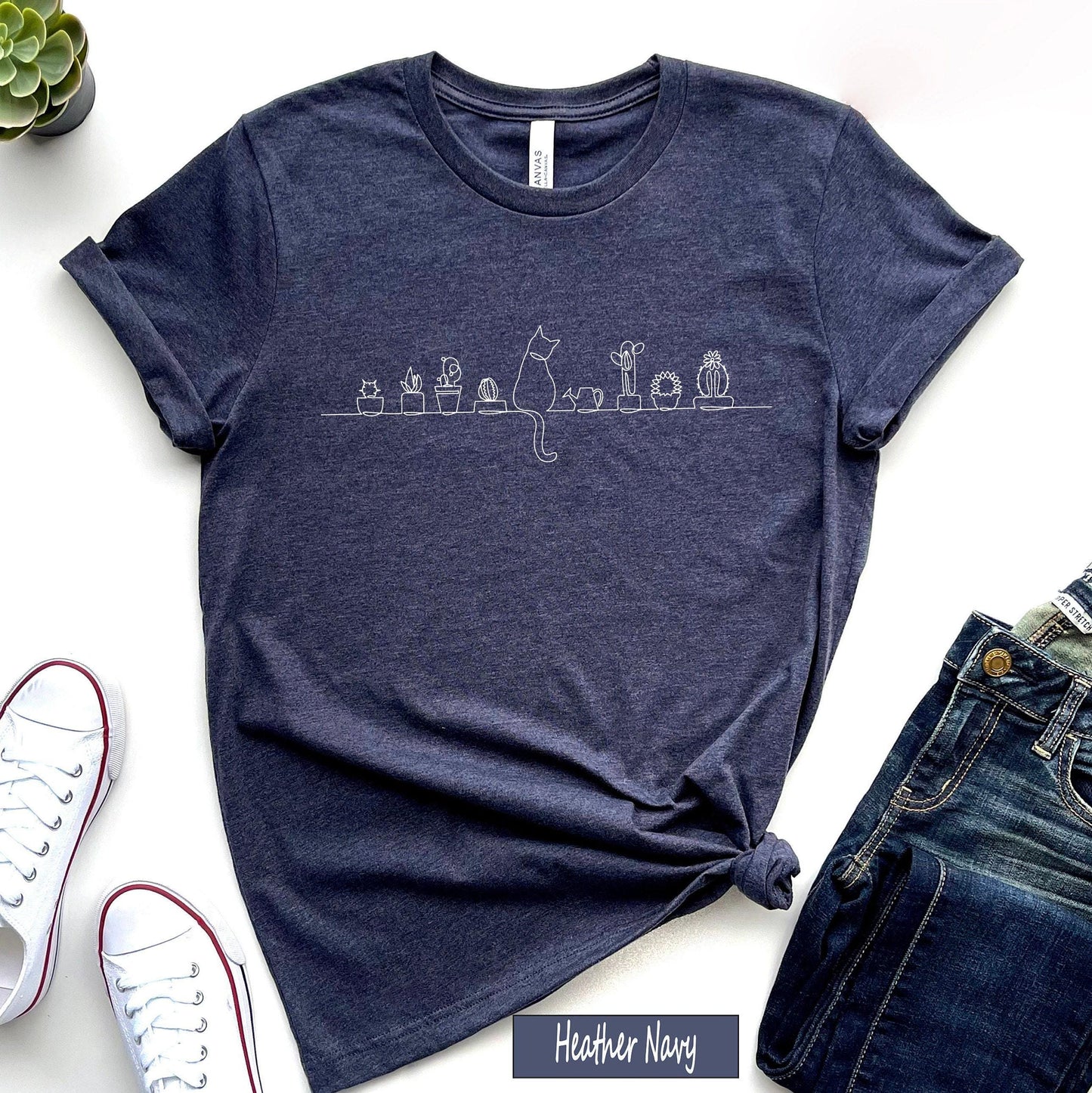 Cats and Plants Shirt | Gifts For Woman, Plant Lover Gift, Plant Lady Gift, Gardening Gift, Plant Lady Hoodie, Cat Plant Shirt, Mom, T-Shirt