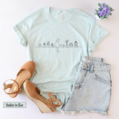 Cats and Plants Shirt | Gifts For Woman, Plant Lover Gift, Plant Lady Gift, Gardening Gift, Plant Lady Hoodie, Cat Plant Shirt, Mom, T-Shirt