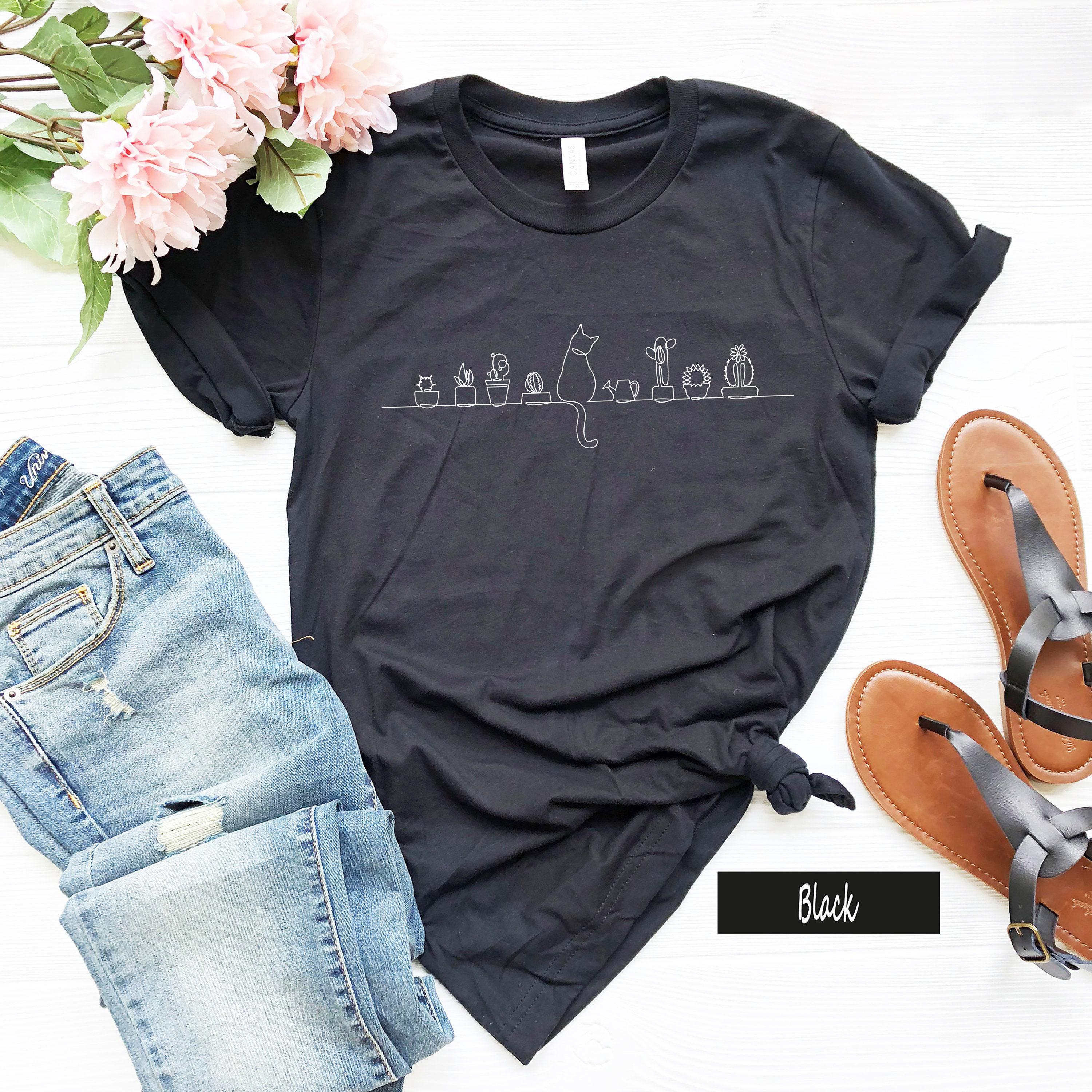 Cats and Plants Shirt | Gifts For Woman, Plant Lover Gift, Plant Lady Gift, Gardening Gift, Plant Lady Hoodie, Cat Plant