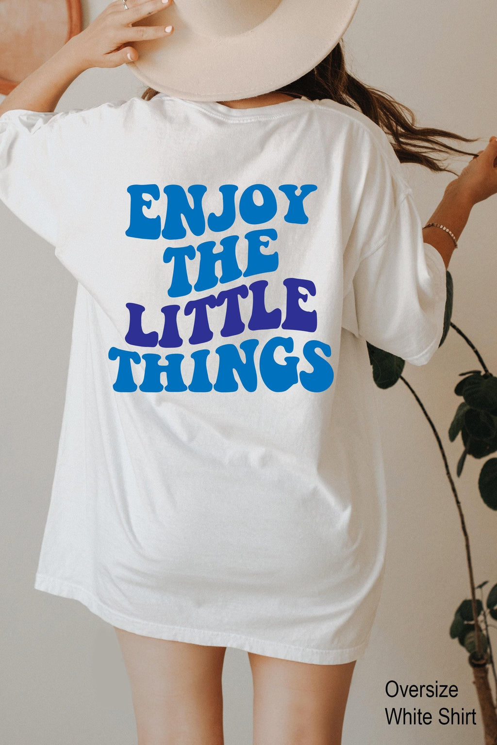 Enjoy The Little Things Hoodie, Women's Aesthetic Sweatshirt, Trendy Hoodie,  Girl Shirt, Inspirational Quotes Shirt, Positive Tee
