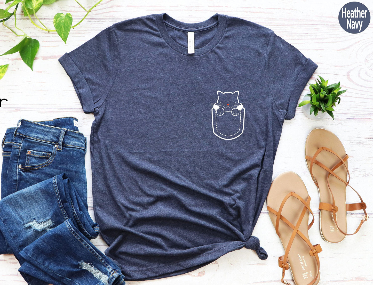 Cat Pocket Shirt, Cute Cat Sweatshirt, Cat Mom Shirt, Cat Lover Gifts For Women, Funny Gifts For Animals Lover Kids, Cat Mom Gifts