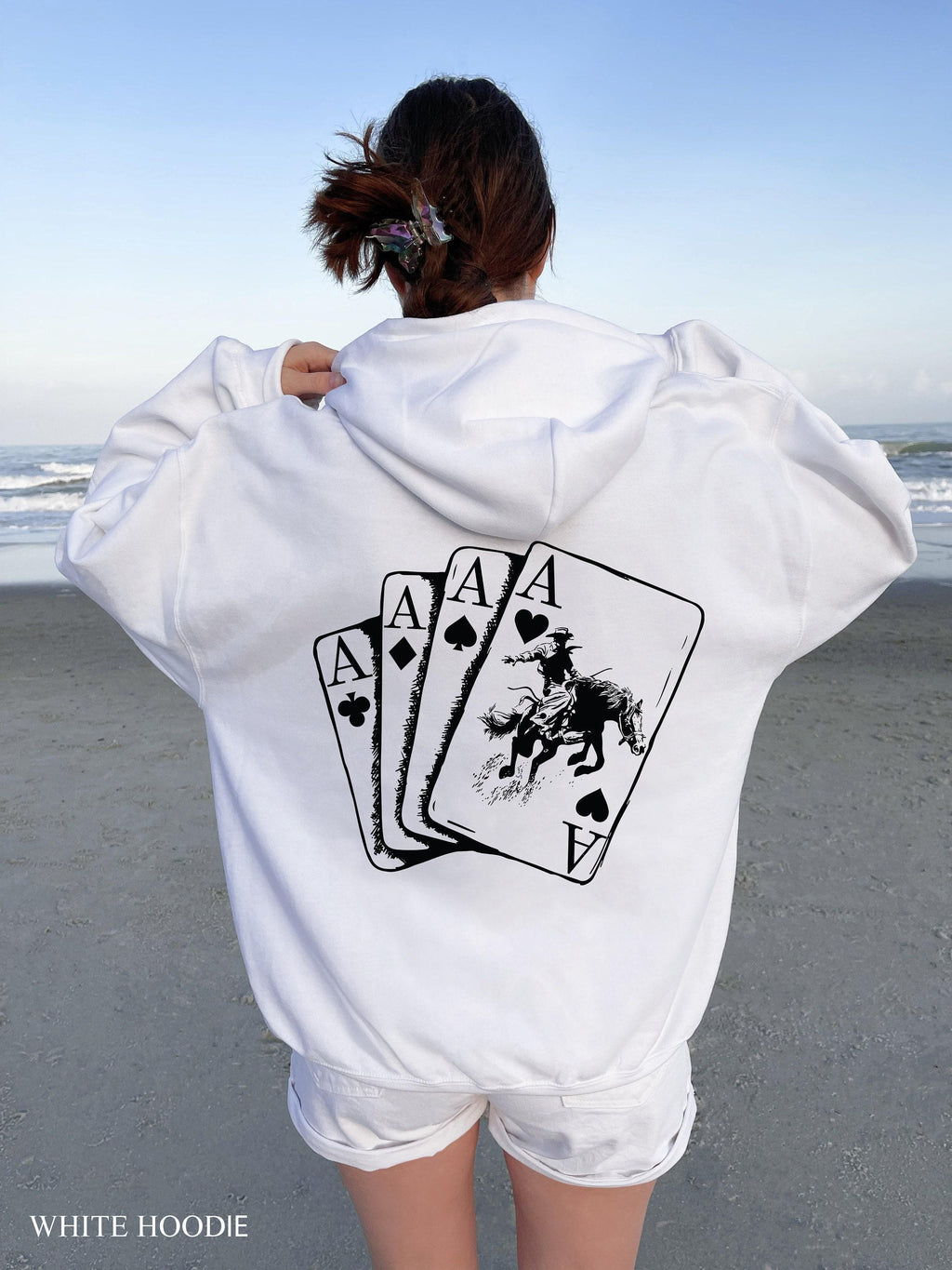 Ace of Hoodie, Spades Shirt, Spadille Shirt, Aesthetic Country Horse Sweatshirt, Trendy Valentines Gift, Cowboy Shirt, Cowgirl Hoodie