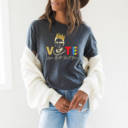 Vote Like Ruth Sent You Sweatshirt, Trendy Election 2024 Shirt, Ruth Bader Ginsburg Hoodie, Empowering Political Tee, Feminist Gifts