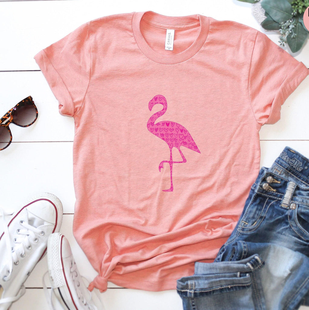 Aesthetic Flamingo Shirt, Funny Animals Lovers Shirt, Trendy Zoo Visitors Shirt, Pink Flamingo Tee, Minimalist Flamingo Lover Tshirt