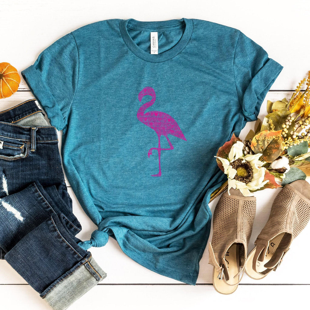 Aesthetic Flamingo Shirt, Funny Animals Lovers Shirt, Trendy Zoo Visitors Shirt, Pink Flamingo Tee, Minimalist Flamingo Lover Tshirt