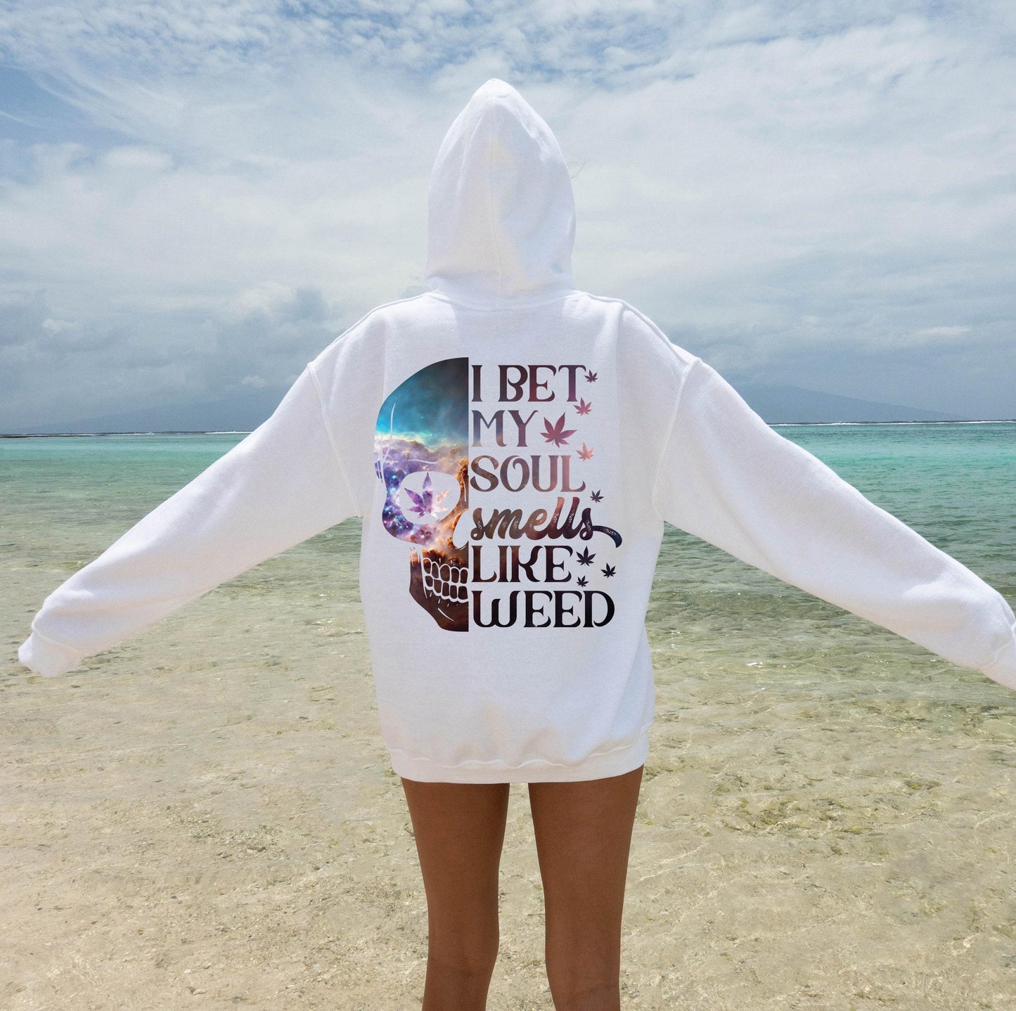 Women's Trendy Weed Hoodie, Funny Cannabis Sweatshirt, Marijuana Shirt, Stoner Girl Gifts, 420 Shirt, Smoker Gifts, Best Friend Gifts
