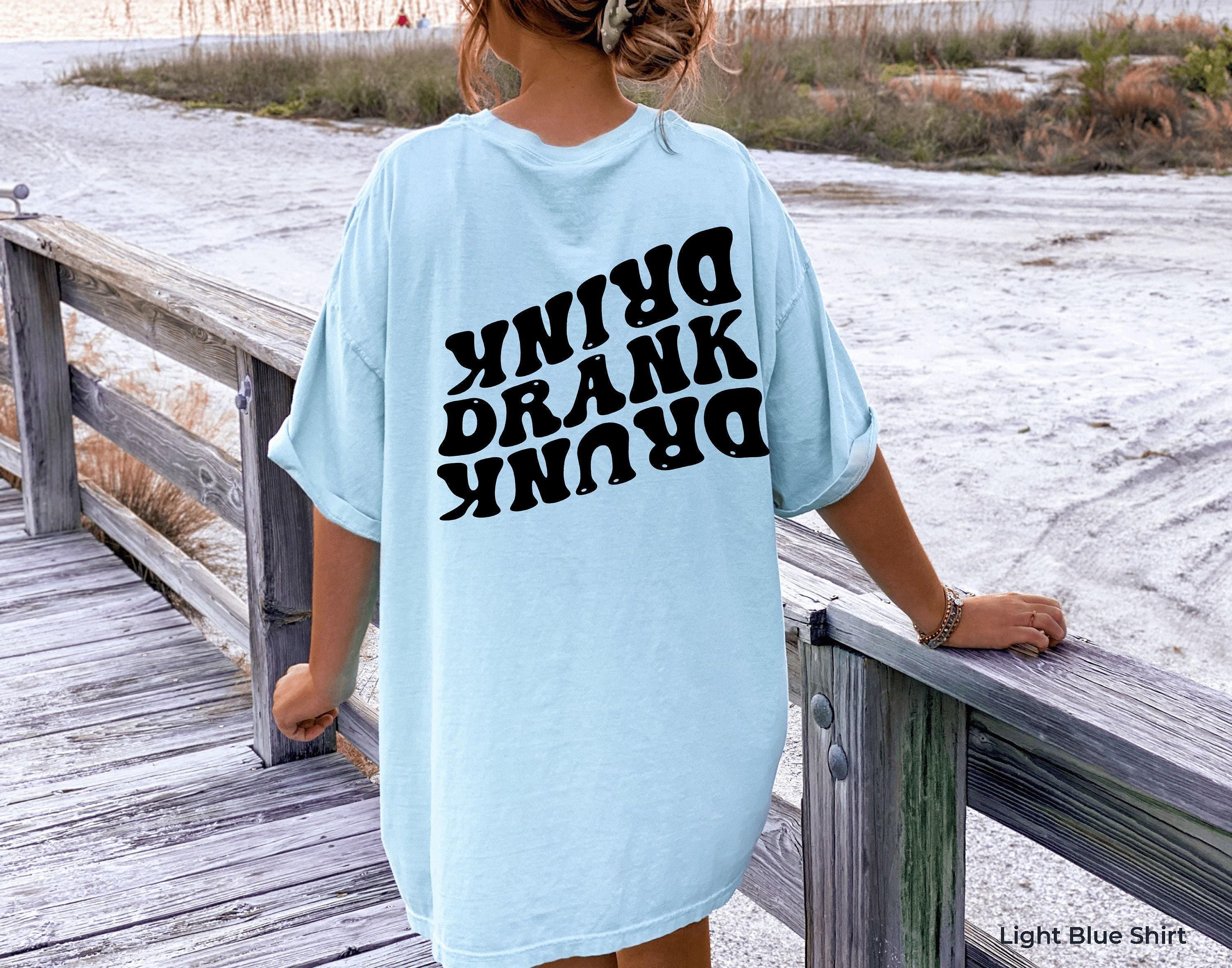 Drink Drank Drunk Hoodie, Party Friends Sweatshirts, Women's Funny Drinking Shirts, Trendy Drunk Girl Hoodie, Matching Friends Gifts