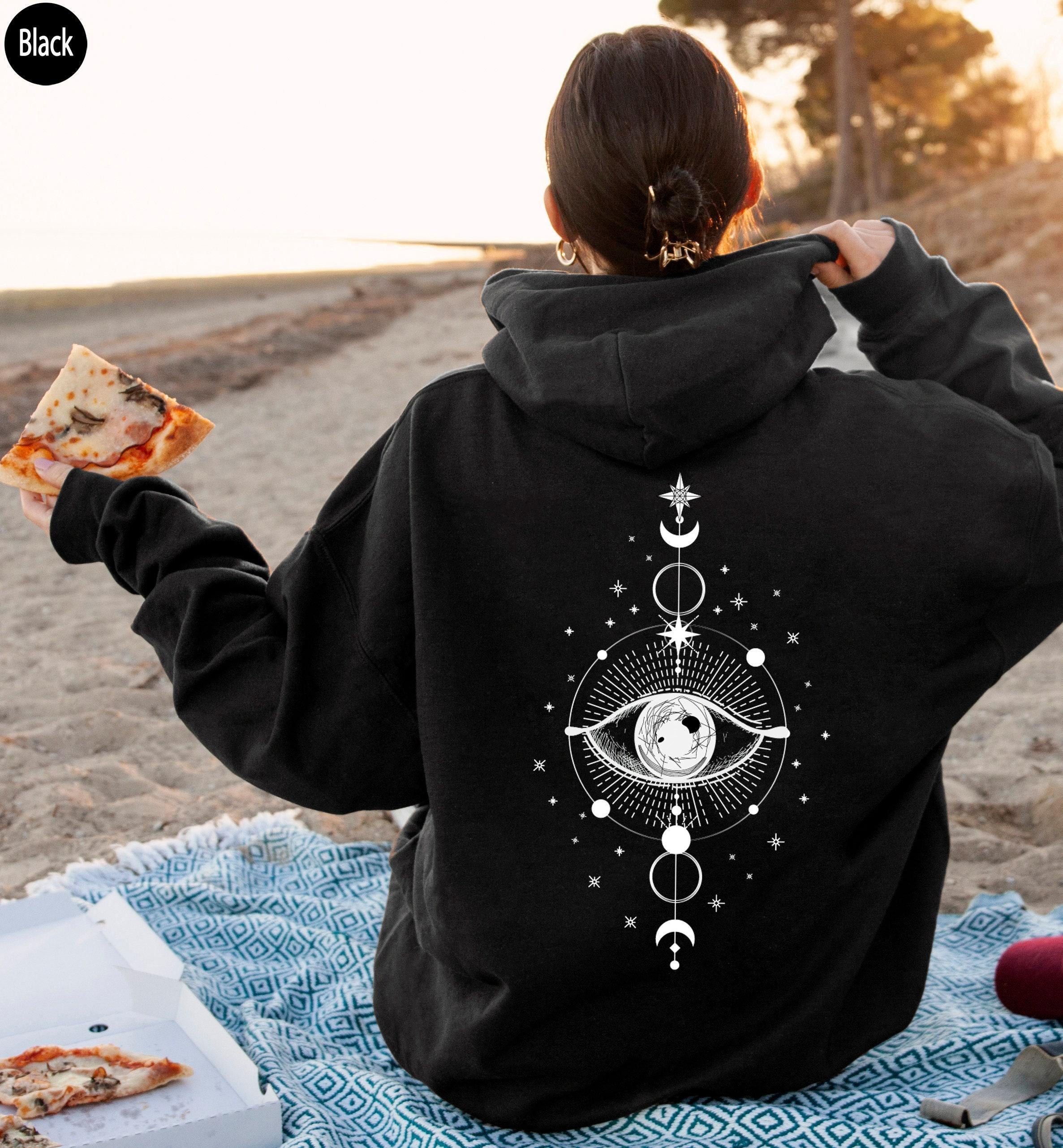All Seeing Eye Sweatshirt, Sun and Moon Shirt, Trendy Hoodie For Women, Witch Shirt, Aesthetic Valentines Gifts, Witchy 