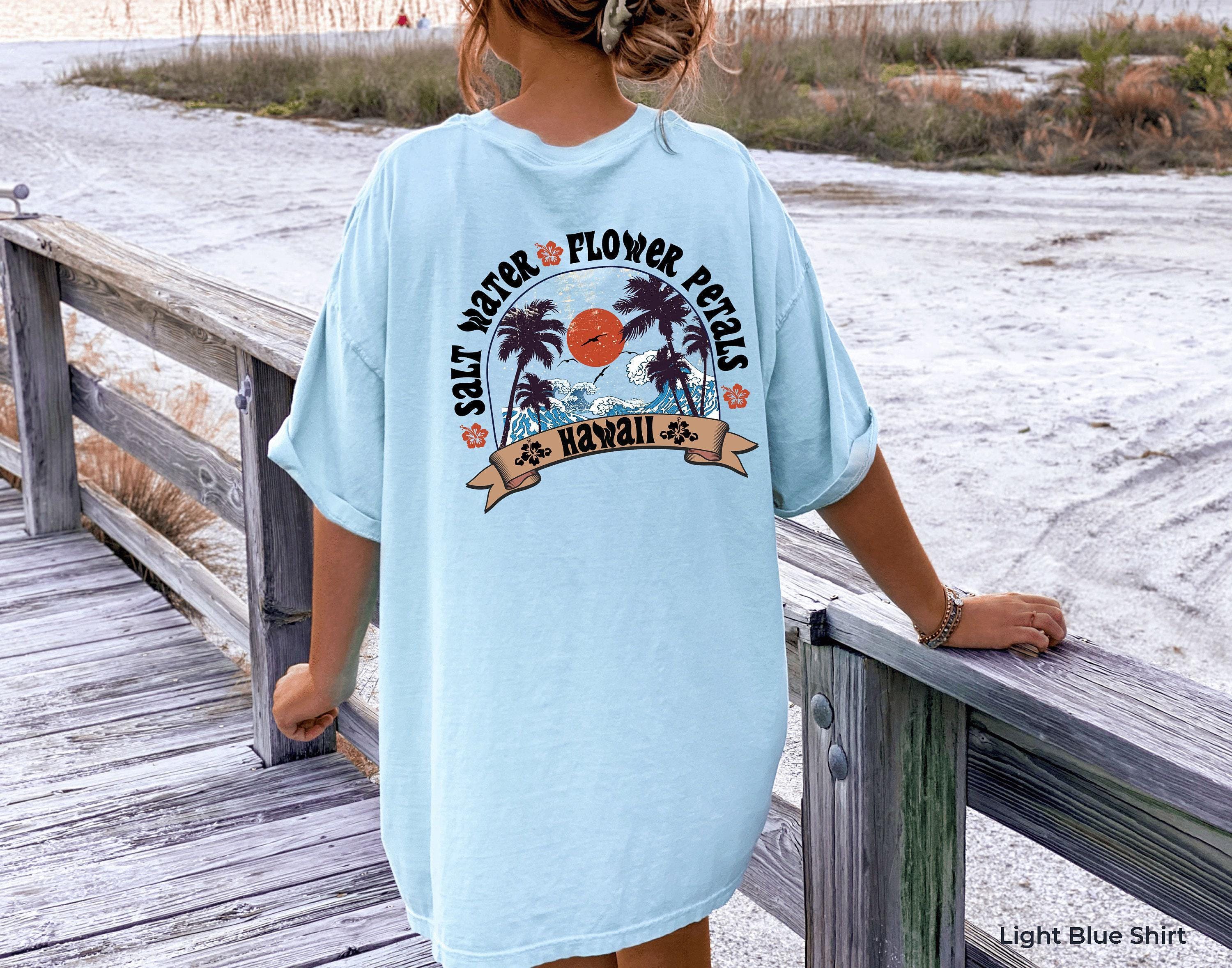 Trendy Surf Hoodie | Aesthetic Hawaii Sweatshirt, Surfer Girl Tshirt, Woman'S Summer Shirt, Siesta Beach Hoodie, Summer 