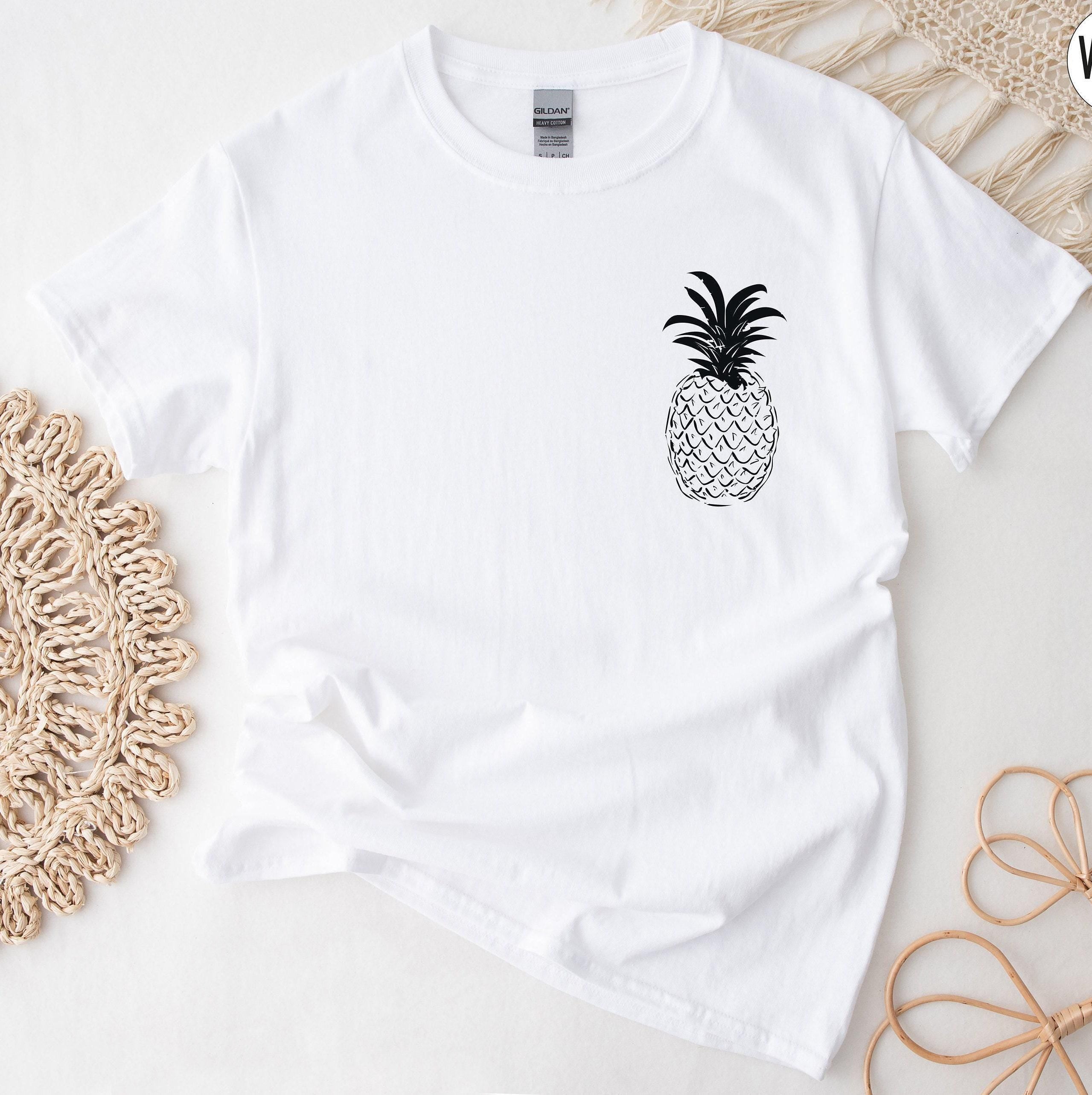 Minimalist Pineapple Sweatshirt | Pocket Fruit Shirt, Gift For Plant Lover, Trendy Hoodie, Summer Vibes, Foodie T Shirt,