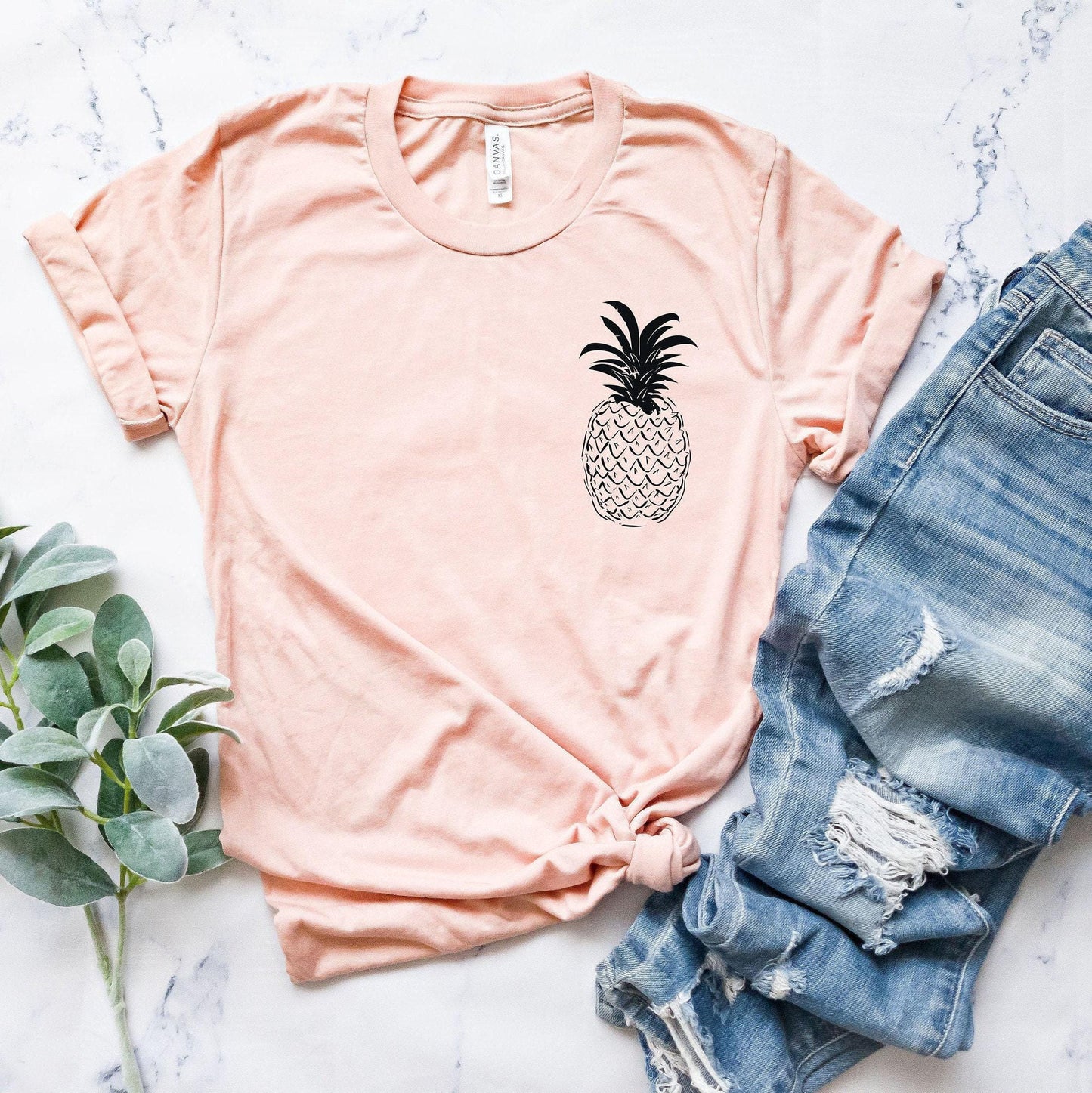 Minimalist Pineapple Sweatshirt | Pocket Fruit Shirt, Gift For Plant Lover, Trendy Hoodie, Summer Vibes, Foodie T Shirt, Vegan Shirt