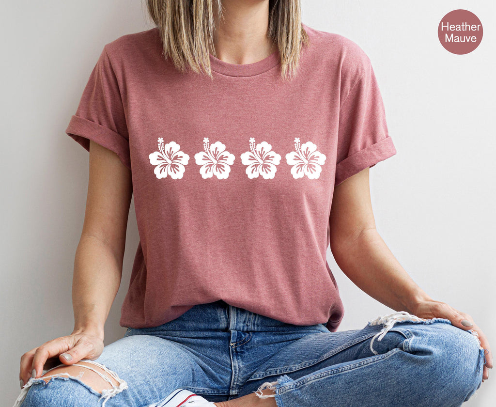 Mahagua Flower Shirt, Women's Preppy Sweatshirt, Aesthetic Hoodie, Trendy Hoodie For Teens, Cute Flowery Shirt, Gift For Plant Lady
