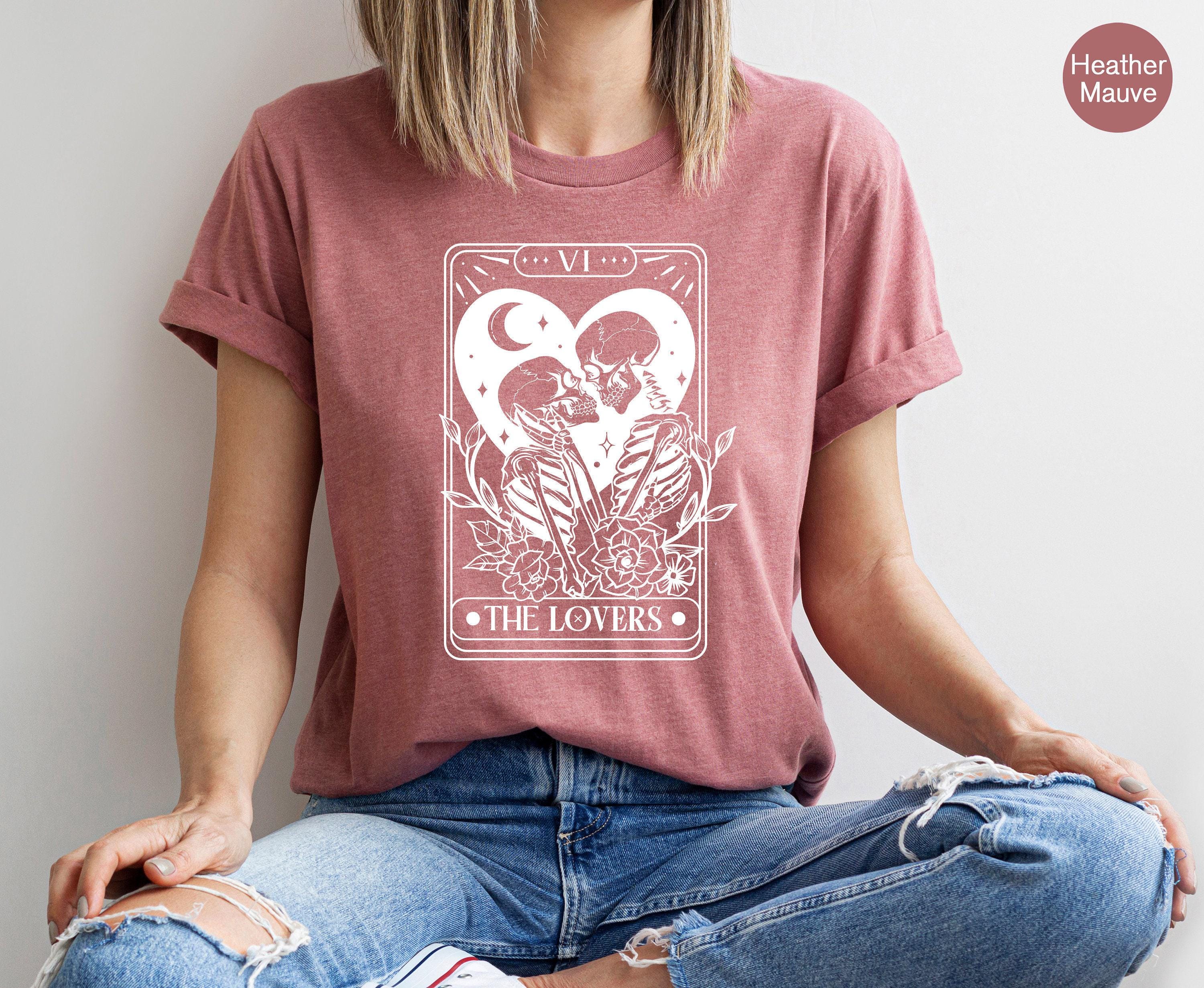 Loving Story Shirts, Women's Skeleton Sweatshirts, Girl's Aesthetic Hoodie, Indie Shirt, Grunge Tshirts, Witchy Gifts Fo