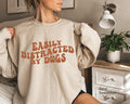 Easily Distracted By Dogs Sweatshirt, Funny Dog Shirt For Women, Dog Mom Shirt, New Married Gift, Dog Gifts For Owners, Dog Lover Gift