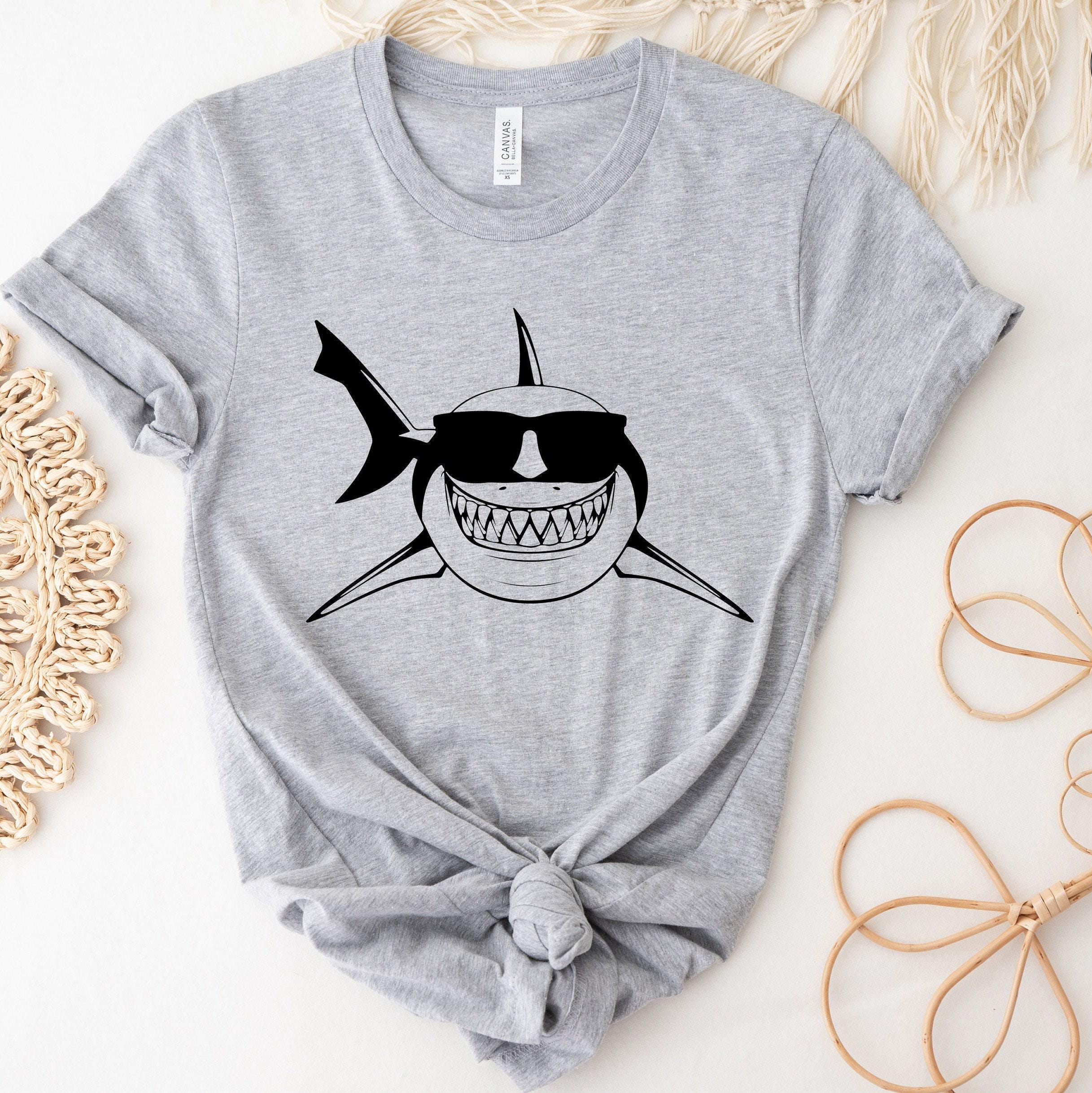 Funny Shark Sweatshirt | Shark With Sunglasses Hoodie, Trendy Gifts For Him, Animal Lover Gifts, Gifts For Son, Shark Shirt For Kids