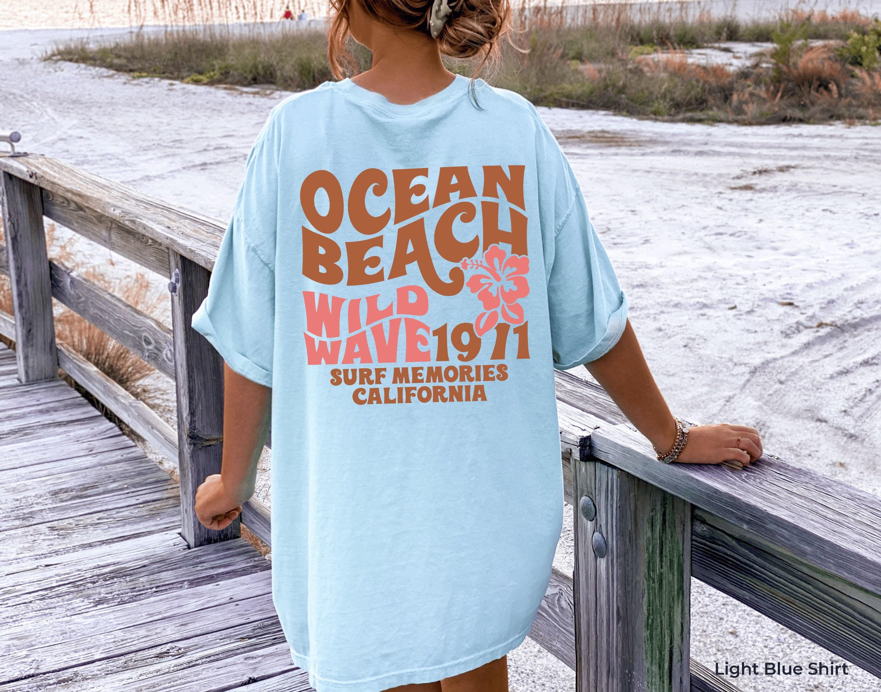 Ocean Beach Hoodie, Women's Aesthetic Sweatshirt, Trendy Hoodie, Tumblr Hoodie, Preppy Sweatshirt, West Coast Shirt, Sur
