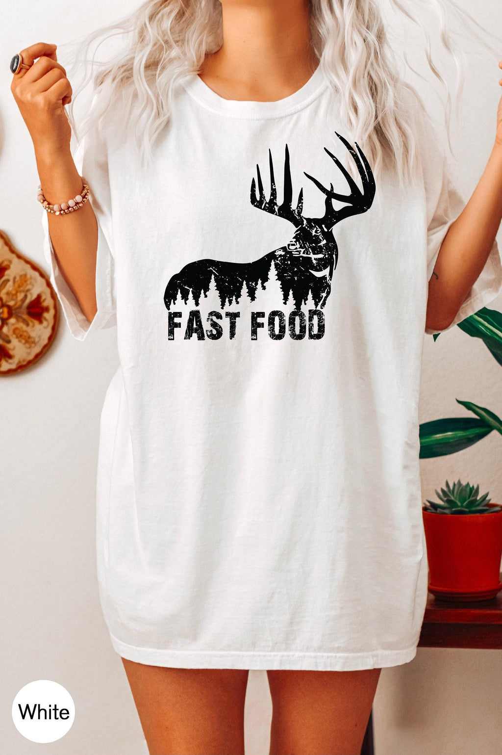 Funny Hunting Shirt, Women's Hunter Sweatshirt, Fast Food Tshirt, Deer Hunting Shirt, Offensive Shirt, Deer Shirt, Best Friend Gifts