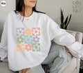 Retro Flower Shirt, Flowery Sweatshirt, Colorful Flower Shirt, Cute Flowers Hoodie, Plant Lady Shirt, Gifts For Women, Gifts For Kids