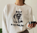 In My Feral Era Sweatshirt, Feral Raccoon Shirt, Funny Racoon Meme Hoodie, Sarcastic Adult Humor Tee, Cute Humorous Gift For Her