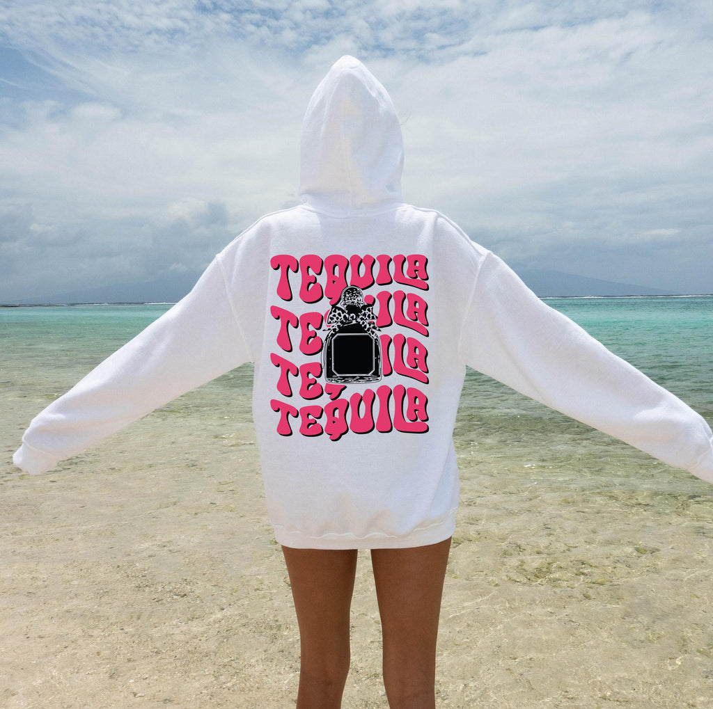 Trendy Tequila Sweatshirt, Women's Aesthetic Hangover Hoodie, College Party Shirt, Tequila Shirt, Drinking Tshirt, Cool Festival Gift