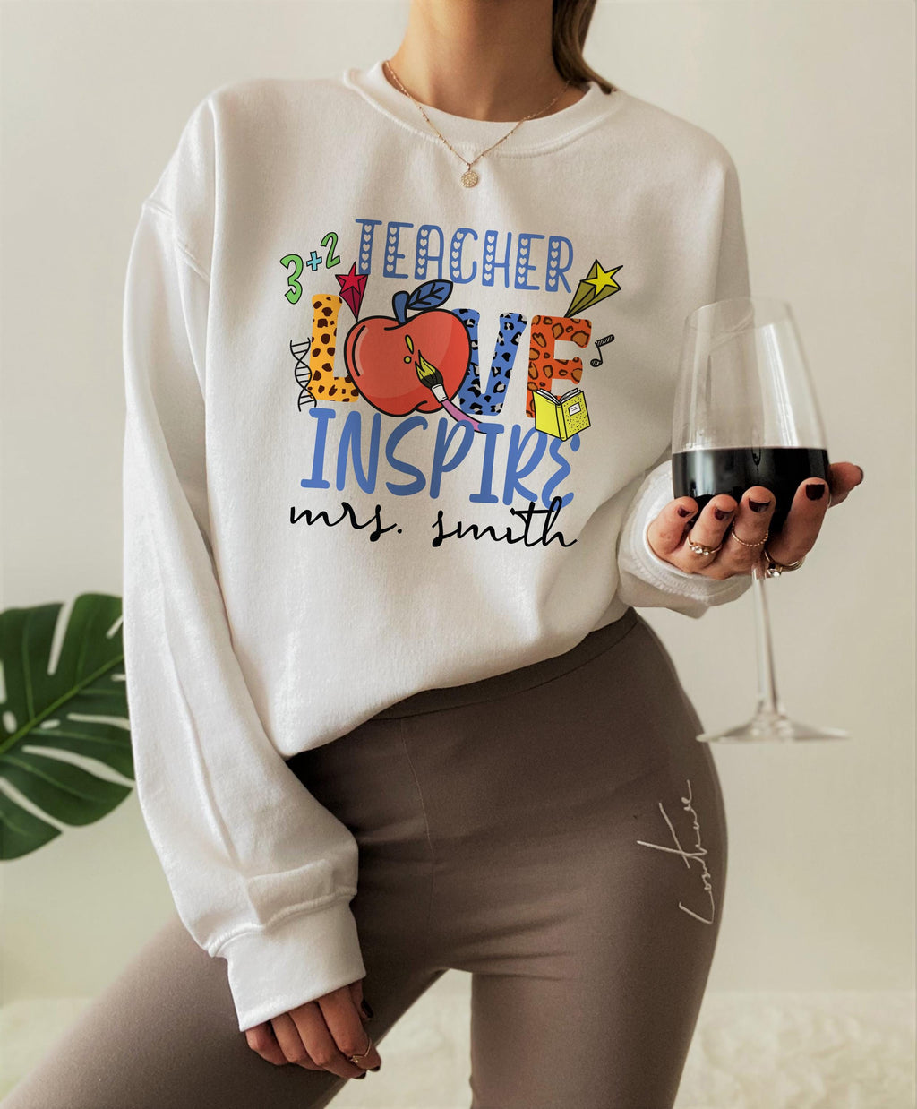Custom Teacher Love Inspire Sweatshirt, Teacher Saying Quote Hoodie For New Teacher, Teacher Motivation T-Shirt, Cute Educator Gift, E8292