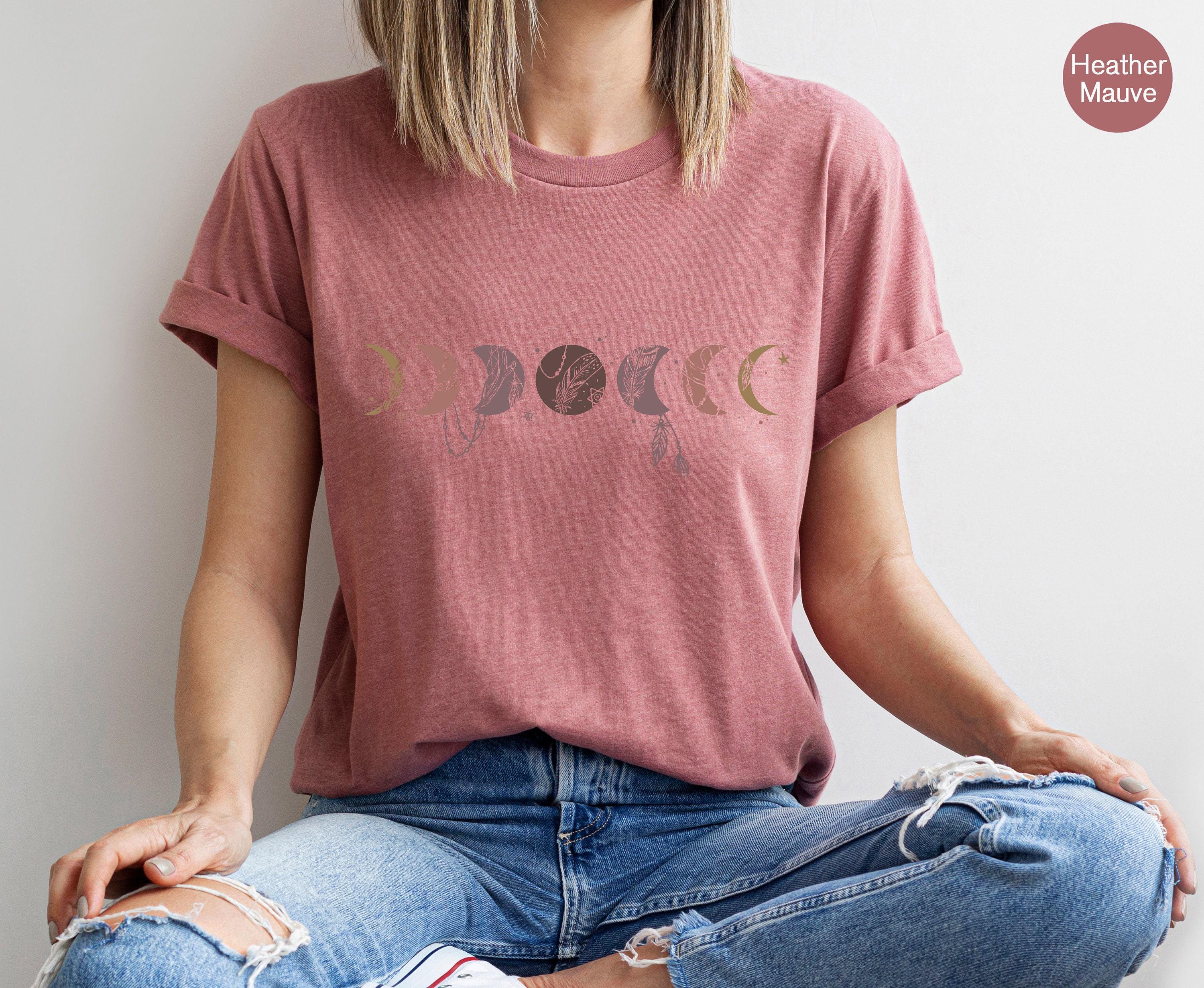 Moon Phases Shirt | Trendy Hoodie For Her, Boho Celestial Shirt, Moon Graphic Tee, Celestial Sweatshirt, Witchy Sweatshirt, Moon Phase Tee