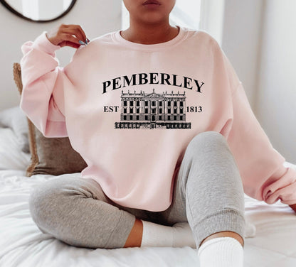 Pemberley Sweatshirt | Book Lover Gifts For Women, Best Friend Gift, Jane Austen Gifts, Reader Gifts, Book Lover Gift, Jane Austen Fan Tee