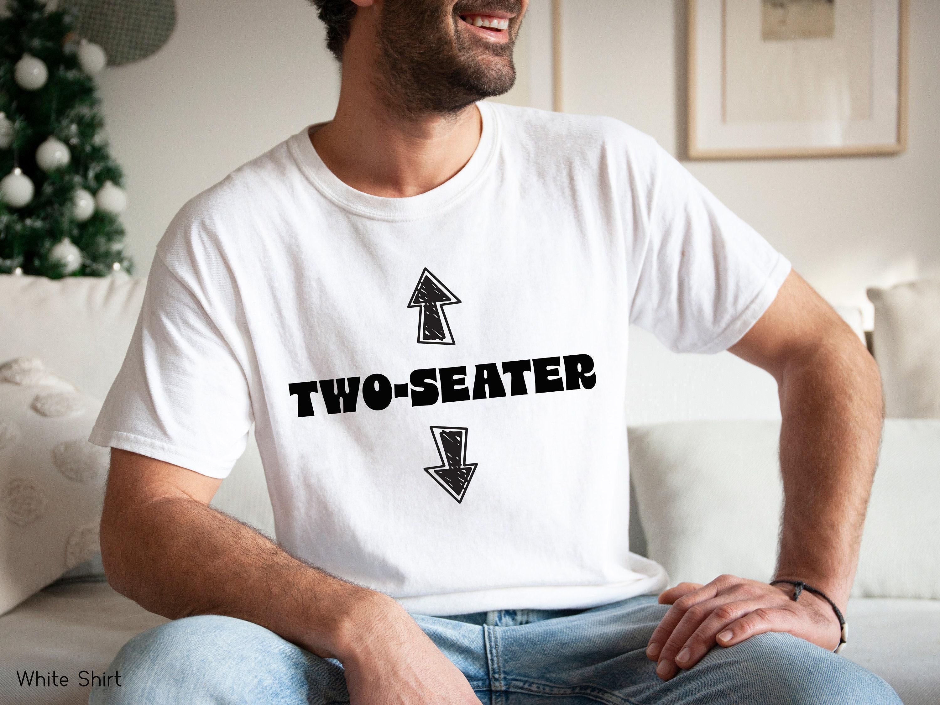Funny Two Seater Hoodie for Men, Sarcastic Husband Gift, Dad Joke Hoodie