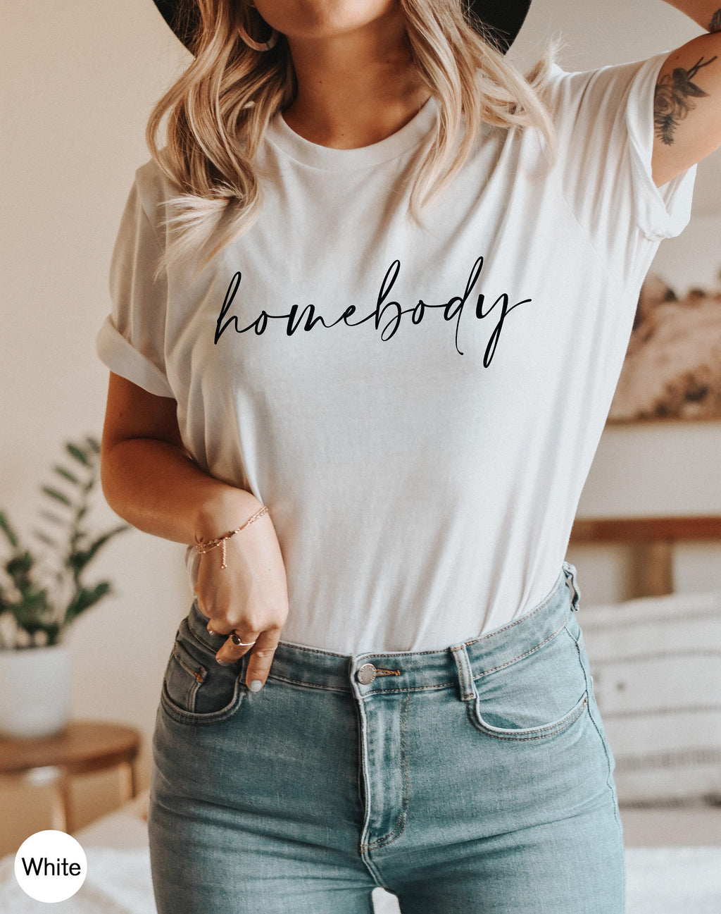 Homebody Sweatshirt, Women's Homebody Hoodie, Trendy Introvert Shirt, Indoorsy Tshirts, Stay At Home Shirt, Minimalist Gifts for Mama