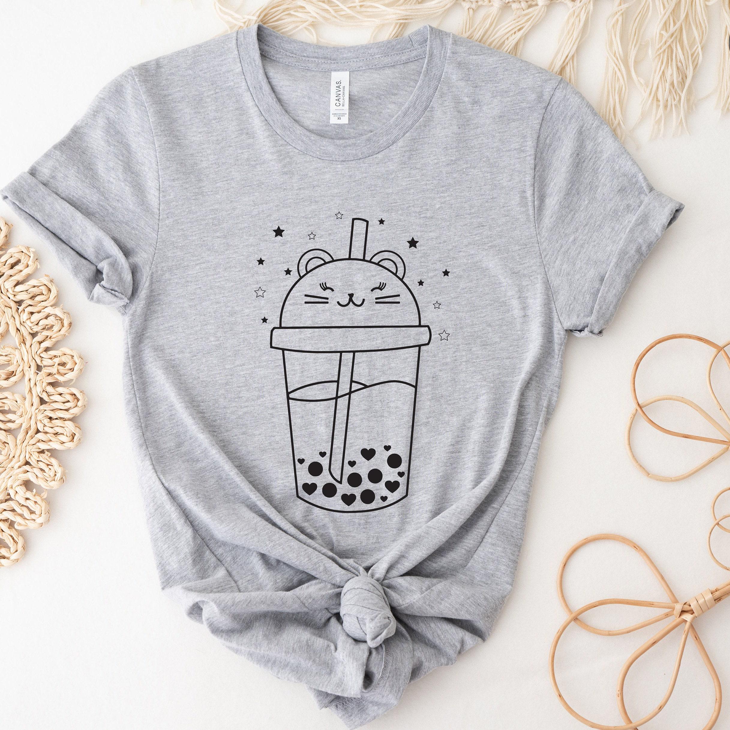 Boba Sweatshirt, Cat Boba Shirt, Koala Boba Hoodie, Bubble Tea Shirt, Kawaii Gift For Boba Lovers, K-Drama Tshirts, Trendy Cute Gifts