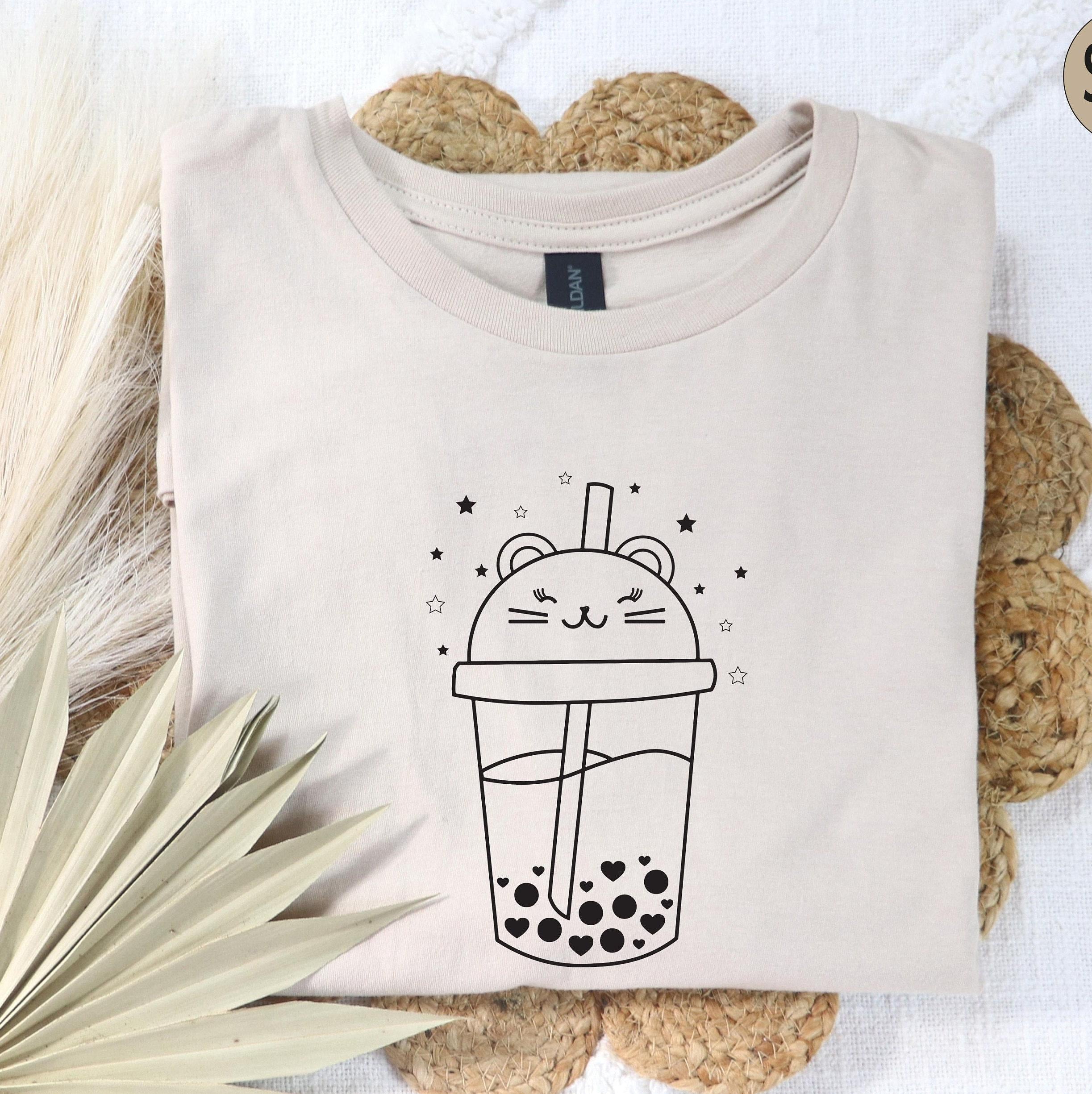 Boba Sweatshirt, Cat Boba Shirt, Koala Boba Hoodie, Bubble Tea Shirt, Kawaii Gift For Boba Lovers, K-Drama Tshirts, Trendy Cute Gifts
