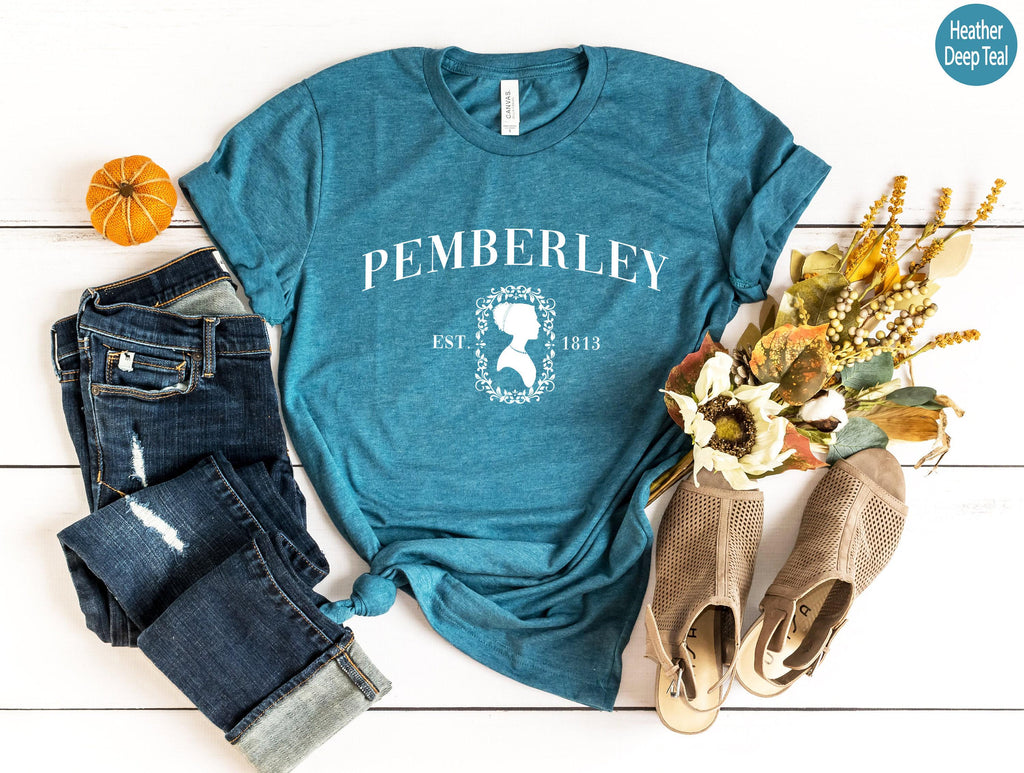 Pemberley Sweatshirt, Pride and Prejudice Sweatshirt, Literary Shirt, Jane Austen Shirt, Bookworm Hoodie, Book Lover Gifts For Women