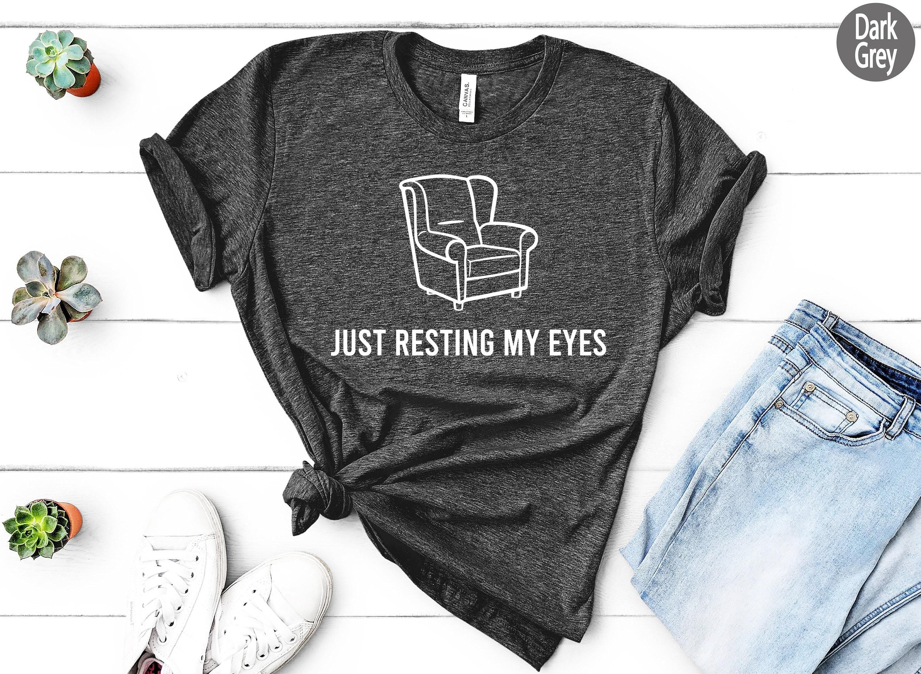 Just Resting My Eyes Shirt | Grandparent Gifts For Christmas, Funny Dad Gift, Gift From Daughter, Fathers Day Gifts, Fun